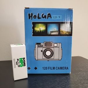 Holga 120N film camera and expired roll of film, New in box